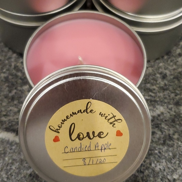 Homemade Soy Candle Candied Apple 1 left - Picture 2 of 3